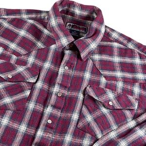 Vintage Williams bay Western Plaid Shirt  Pearl‎ Snap Front 2X